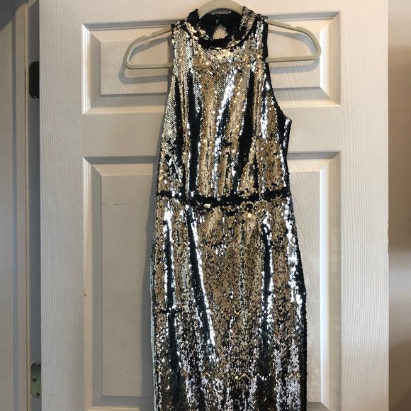 Zara Magic Sequin Cocktail Dress - Picture 1 of 2
